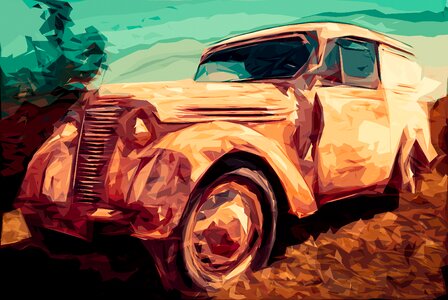Retro transport rare car