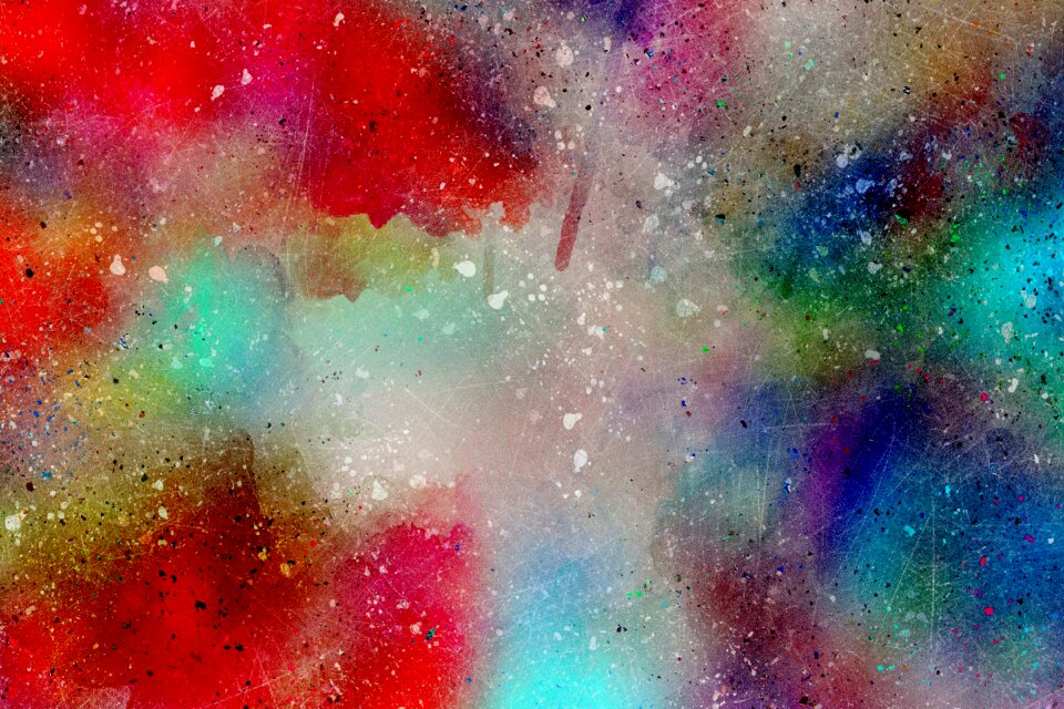 Watercolor vintage colorful