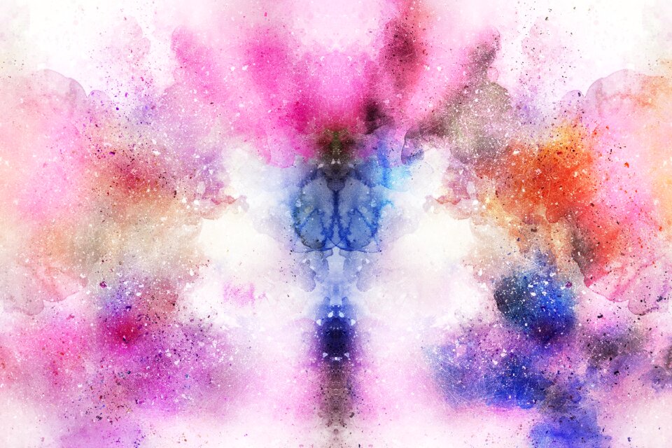 Watercolor vintage colorful