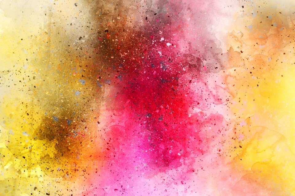 Watercolor vintage colorful