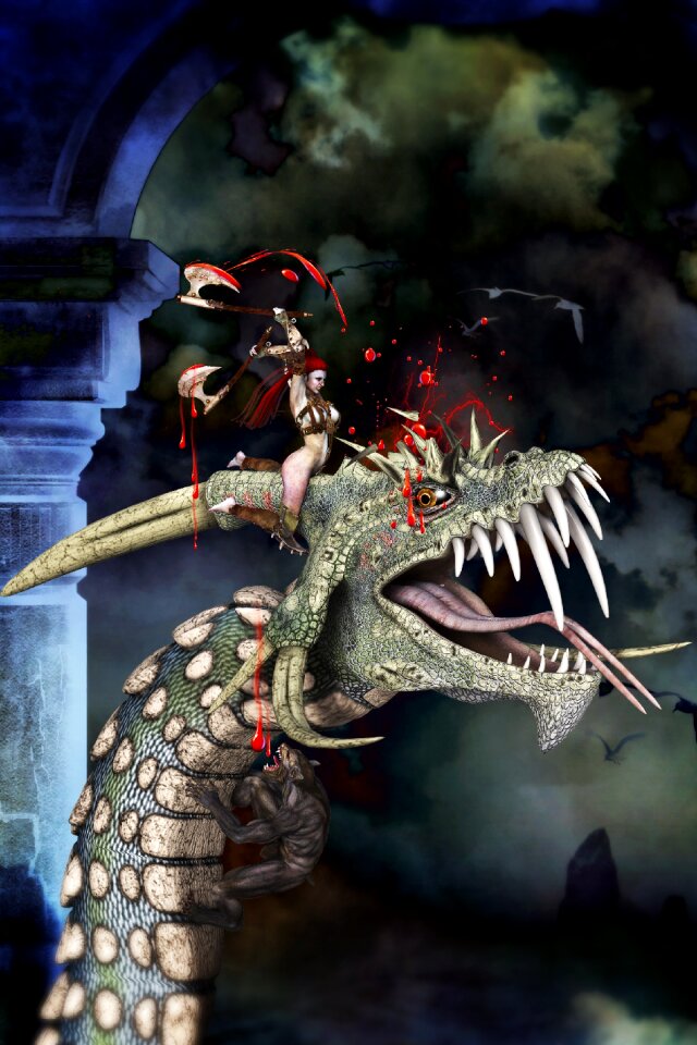 Fantasy beat blood 3d