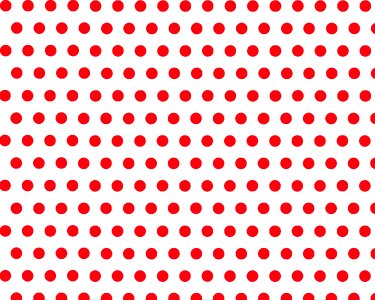 White red polka dots pattern