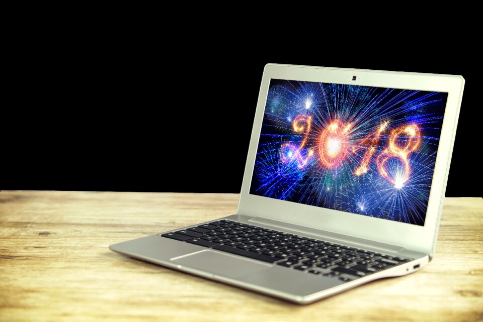 Laptop agenda screen