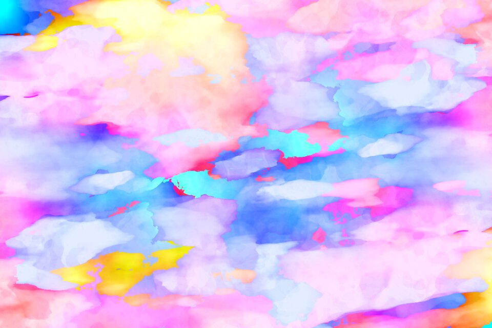 Watercolor vintage colorful