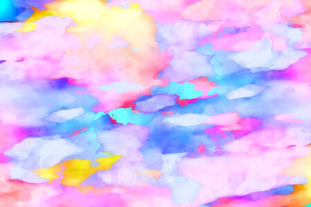 Watercolor vintage colorful