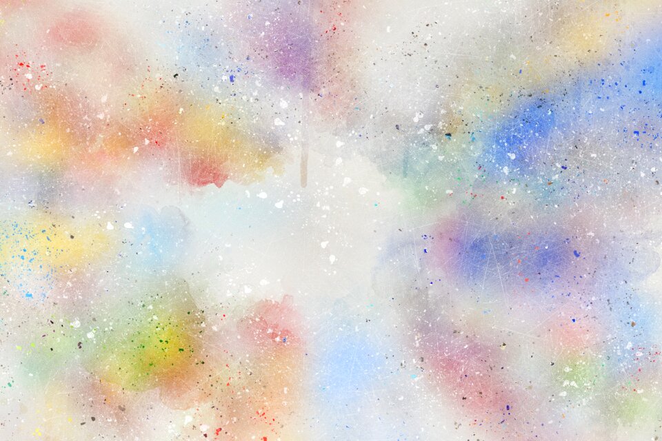 Watercolor vintage colorful