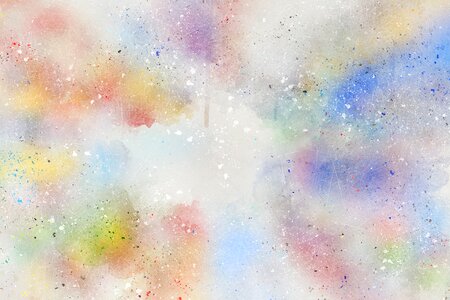 Watercolor vintage colorful