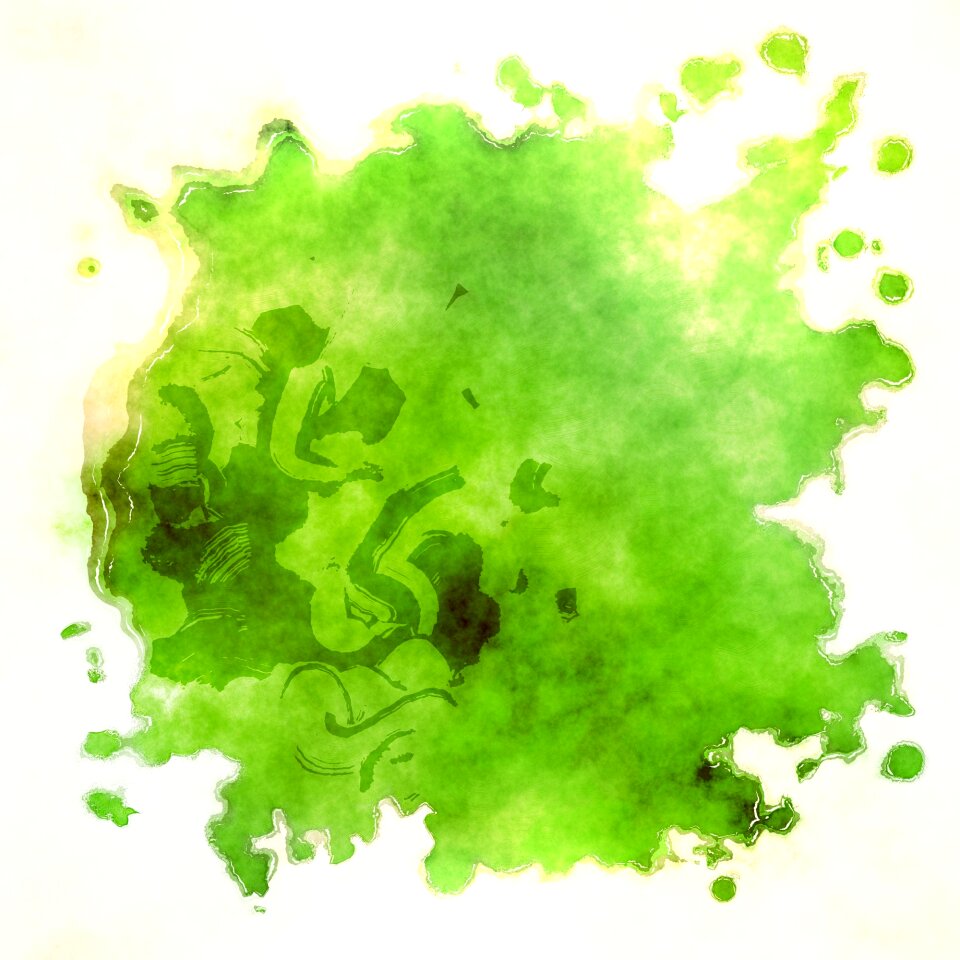 Ink stain blot