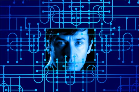 Man face view