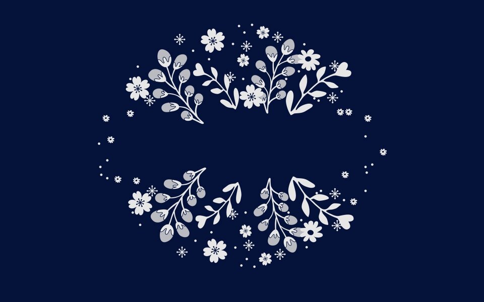 Blue flower blue pattern Free illustrations
