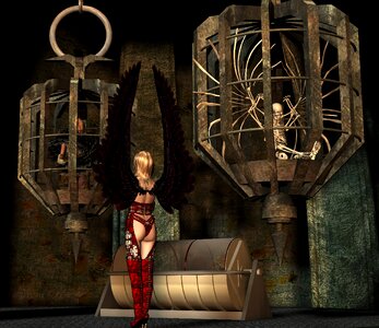 Cage skeleton 3d