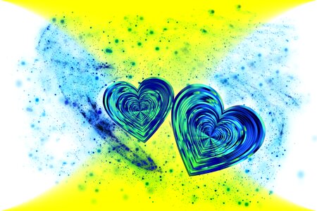 Blue background decoration
