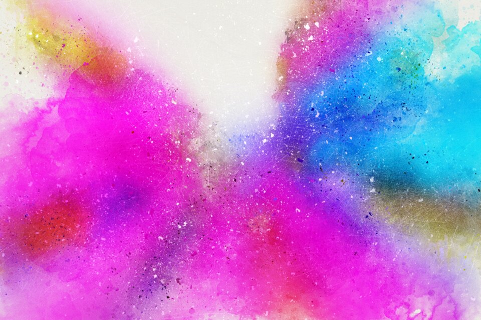 Watercolor vintage colorful