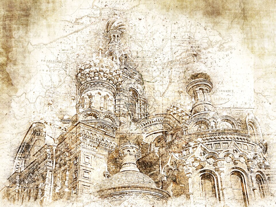 Saint savior on spilled blood bulbs architecture