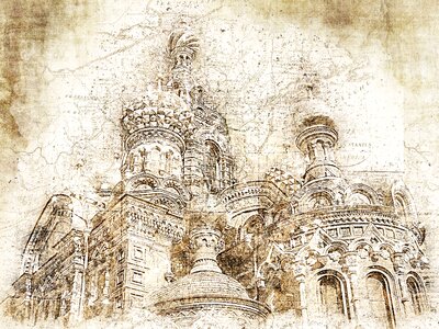 Saint savior on spilled blood bulbs architecture