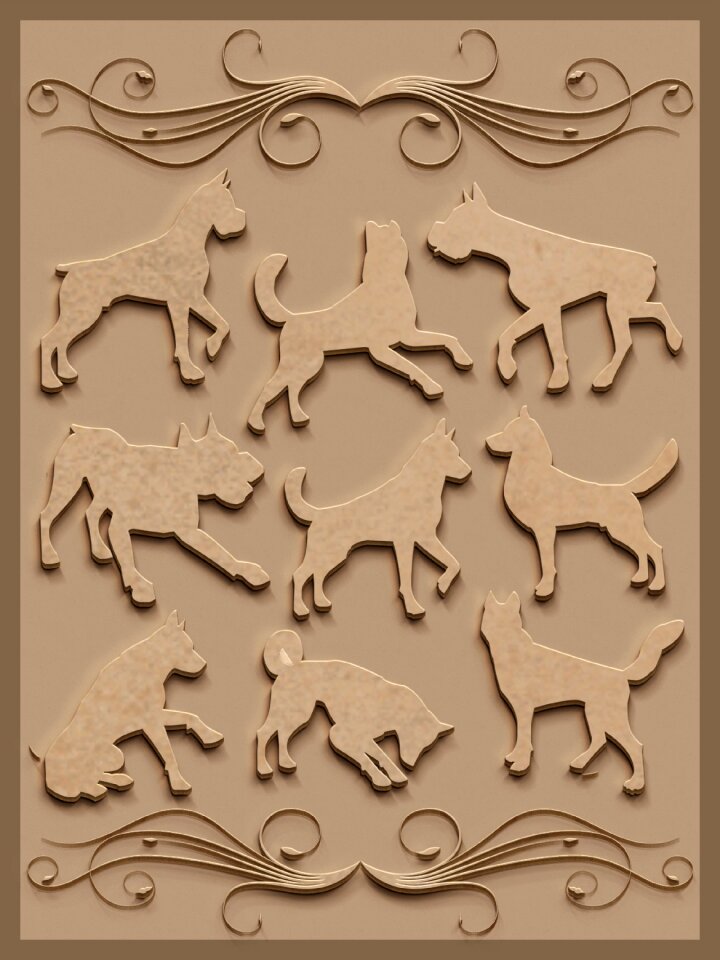 Carved background graphic