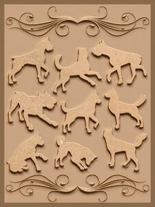 Carved background graphic