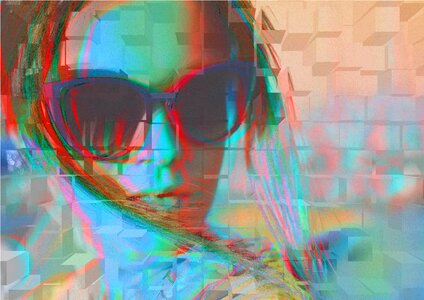 Tv noise backdrop