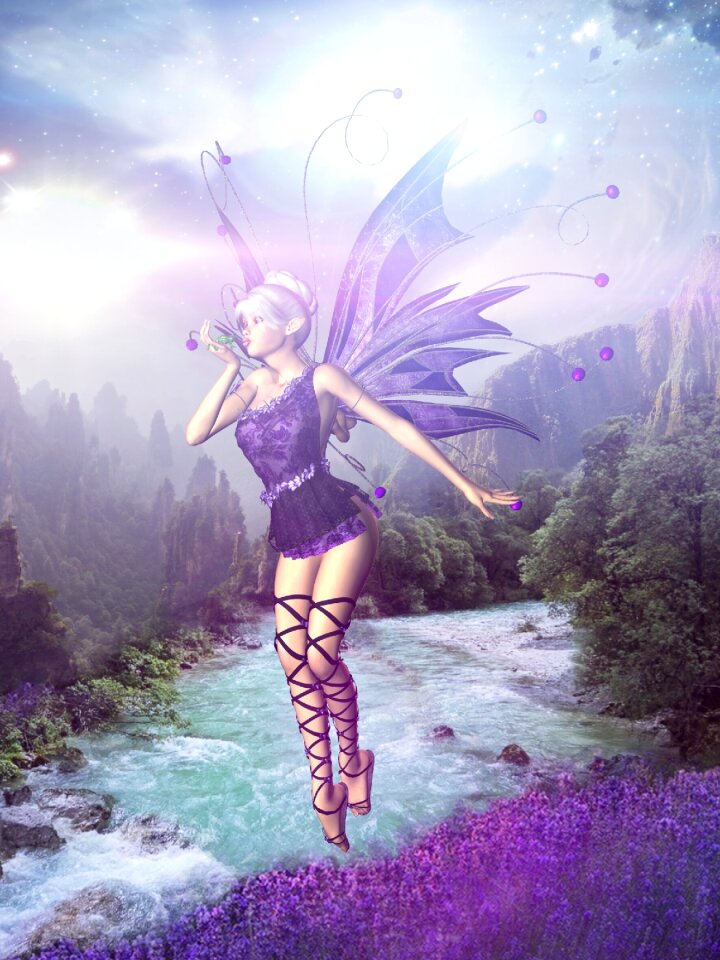 Mystical female elf