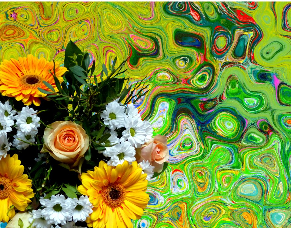 Nature bouquet colorful