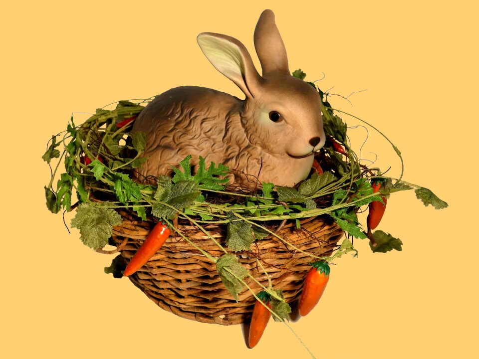 Easter figure osterkorb bunny in the basket