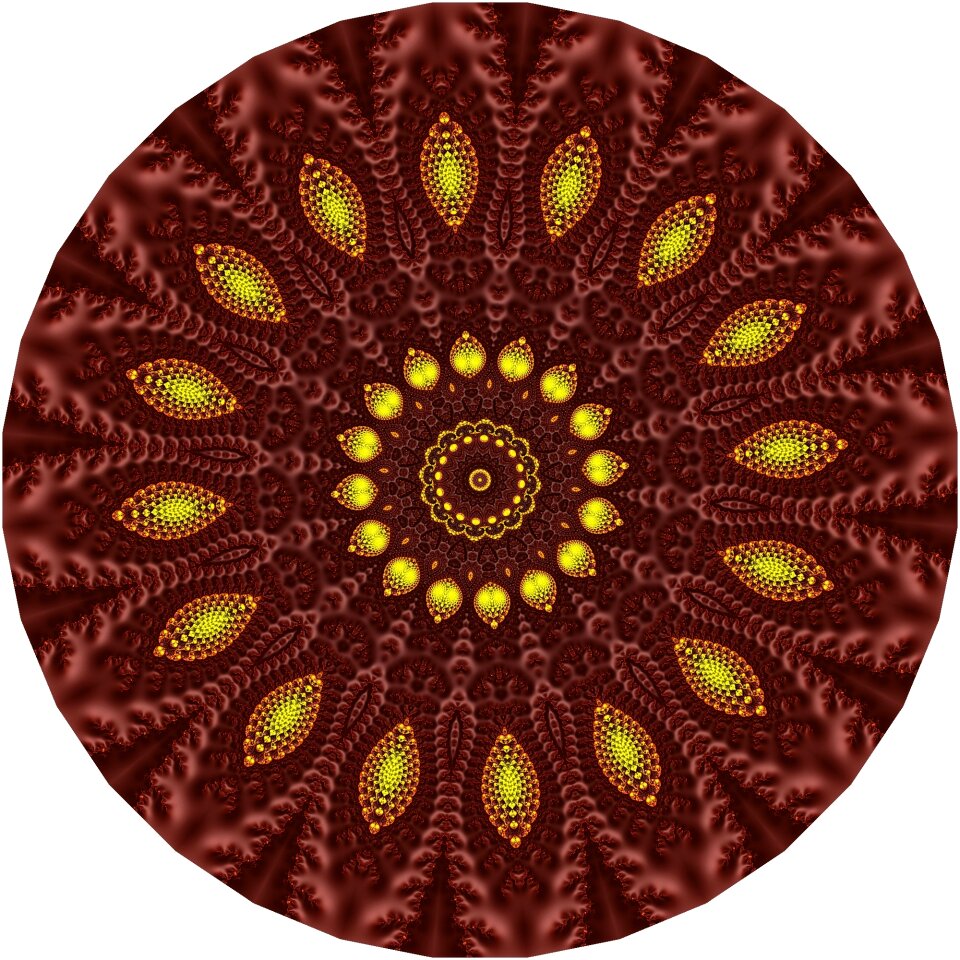 Mandala pattern stylized