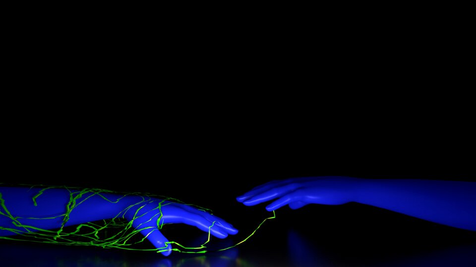 Palms neon mannequin
