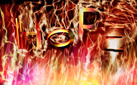 Background burn brightness