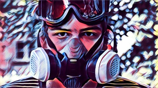 Goggles filter equipment