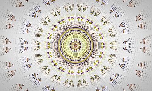 Kaleidoscope pattern fractal art