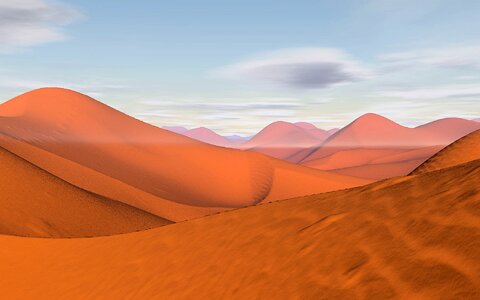 Sahara wide dune