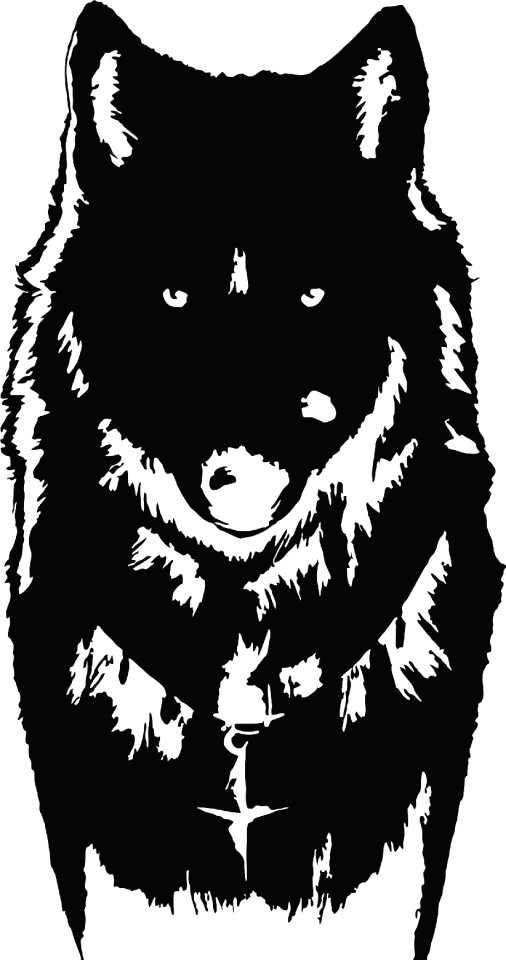Canis lupus black wolf Free illustrations