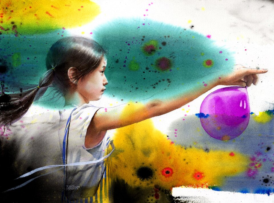 Figure paintings children's art
