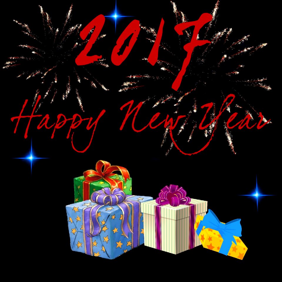 Best wishes 2017 Free illustrations