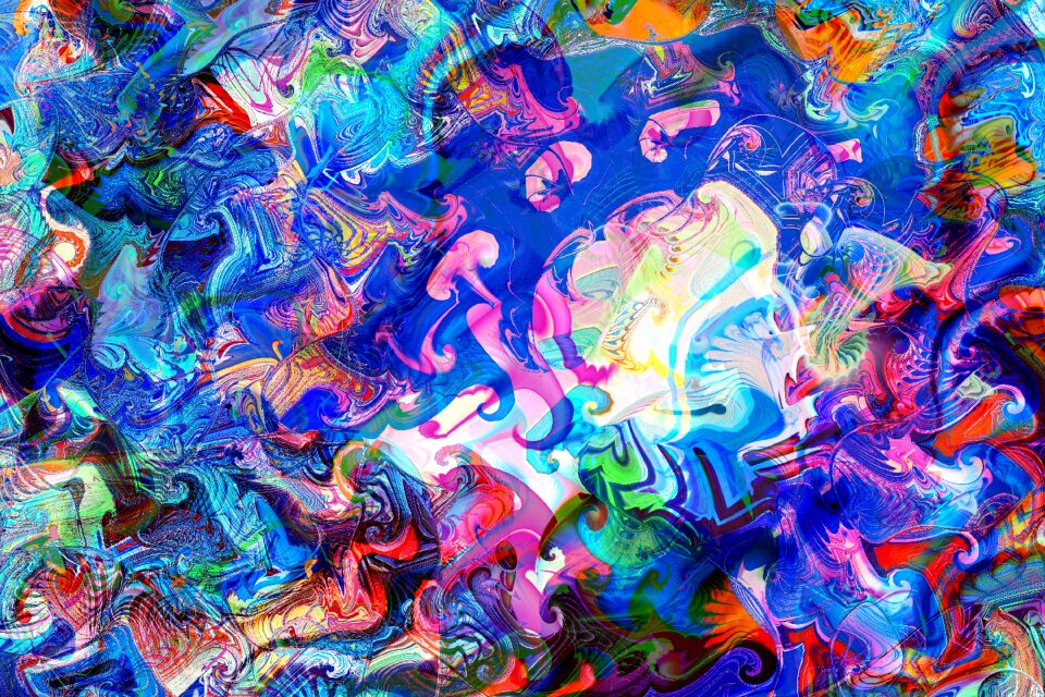 Watercolor vintage colorful