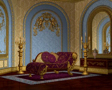 Luxury ornate seating