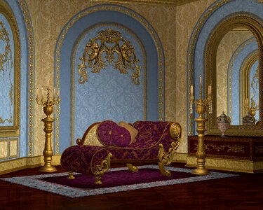 Luxury ornate seating