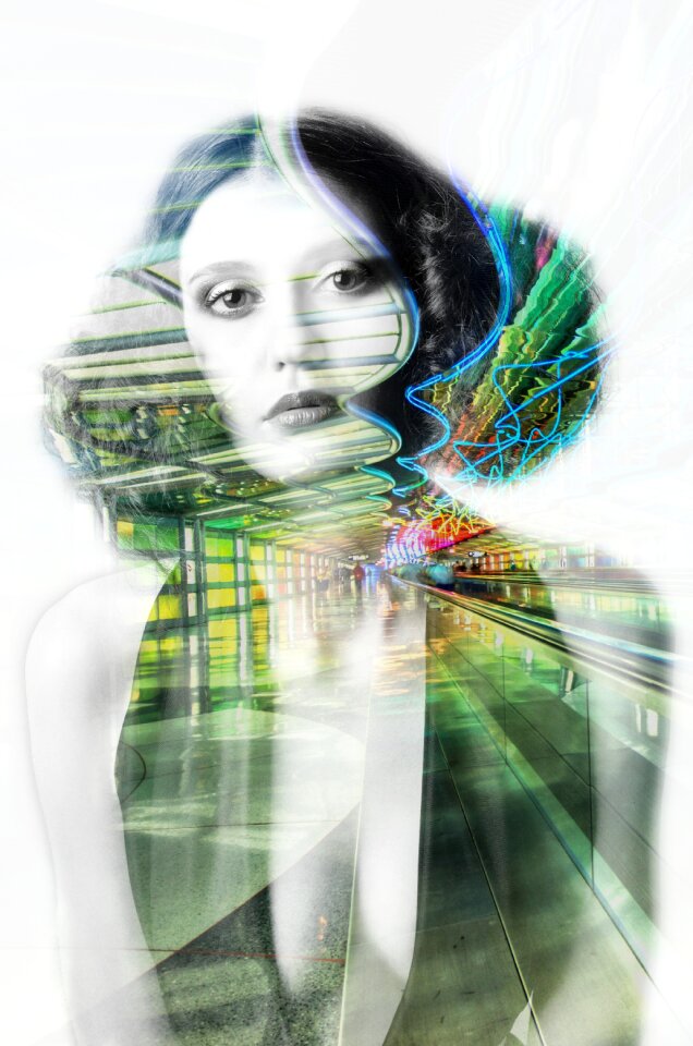 Multiexposure poses city