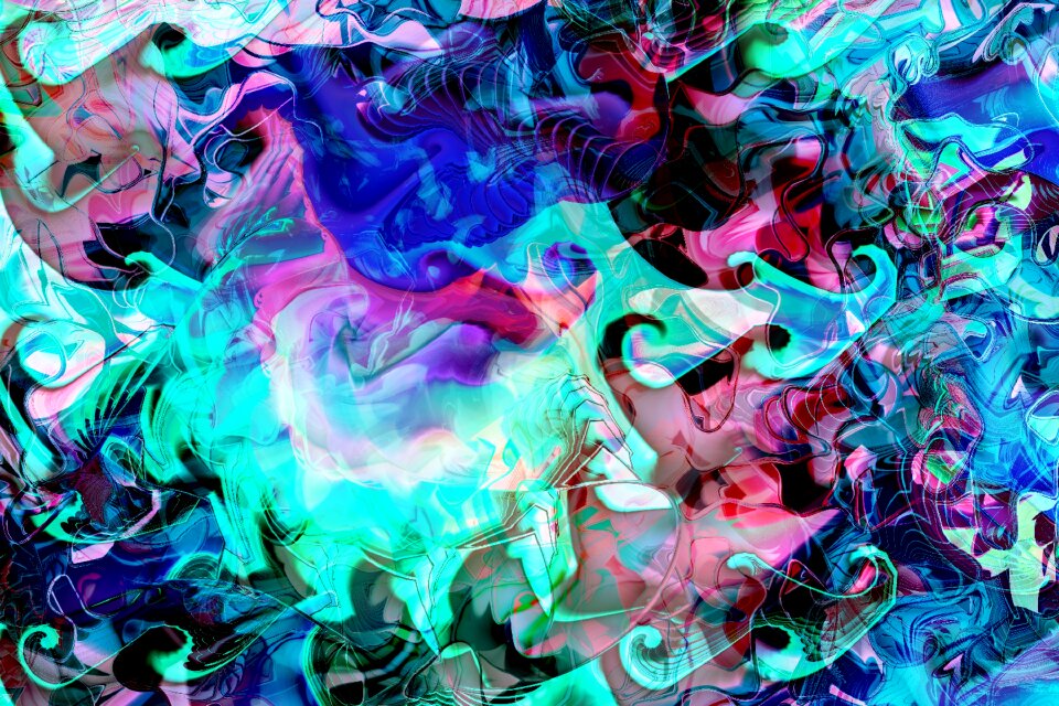 Watercolor vintage colorful