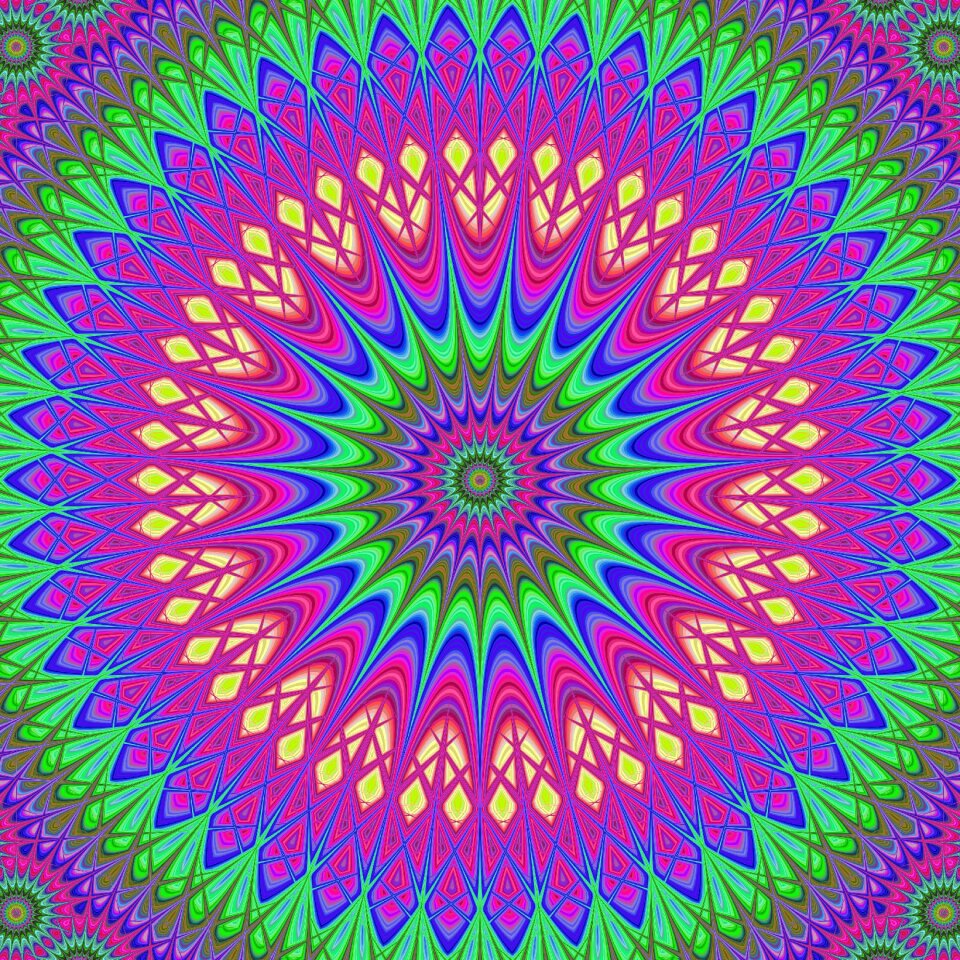 Flower decoration tribal
