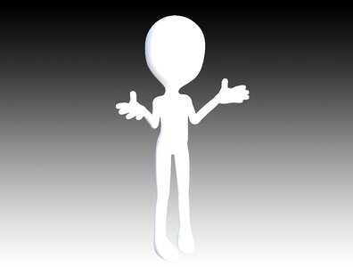 Character human gray human