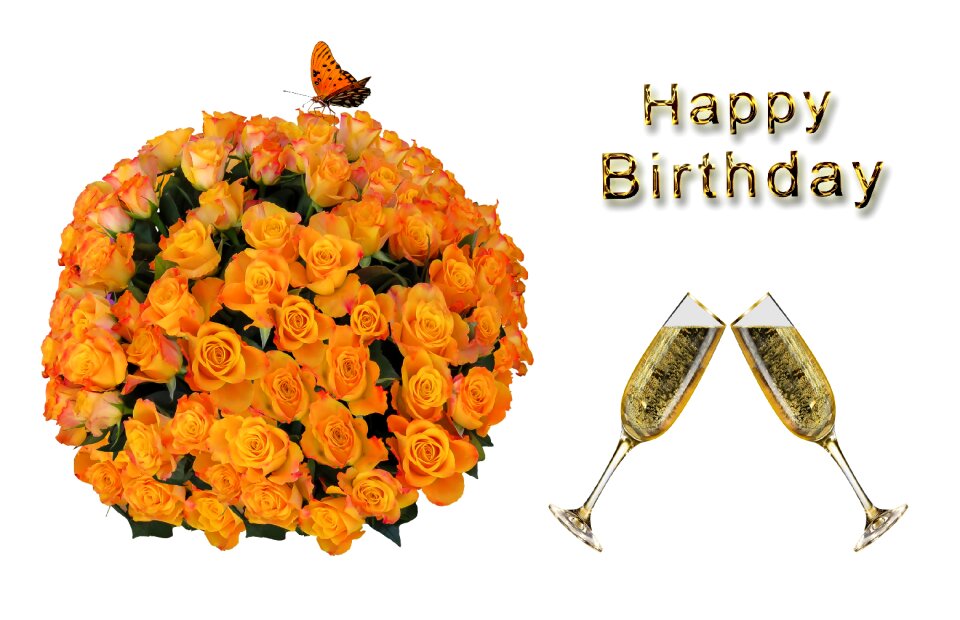 Greeting card roses love
