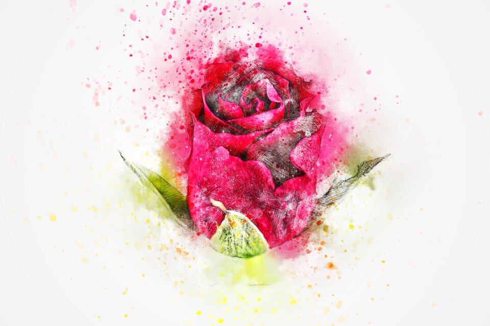 Abstract watercolor vintage