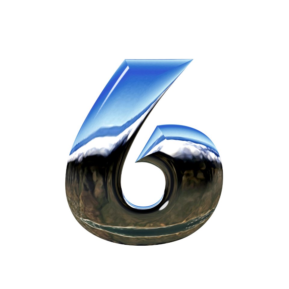 Digit six Free illustrations