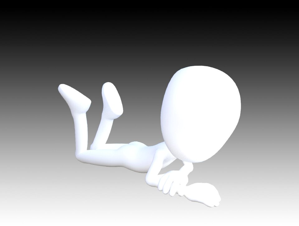 Character human gray human