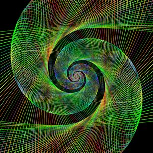 Wired background swirl