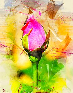 Art abstract watercolor
