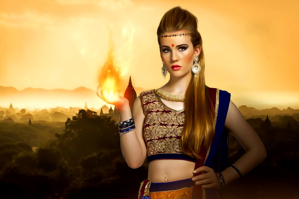 Beauty young fantasy woman