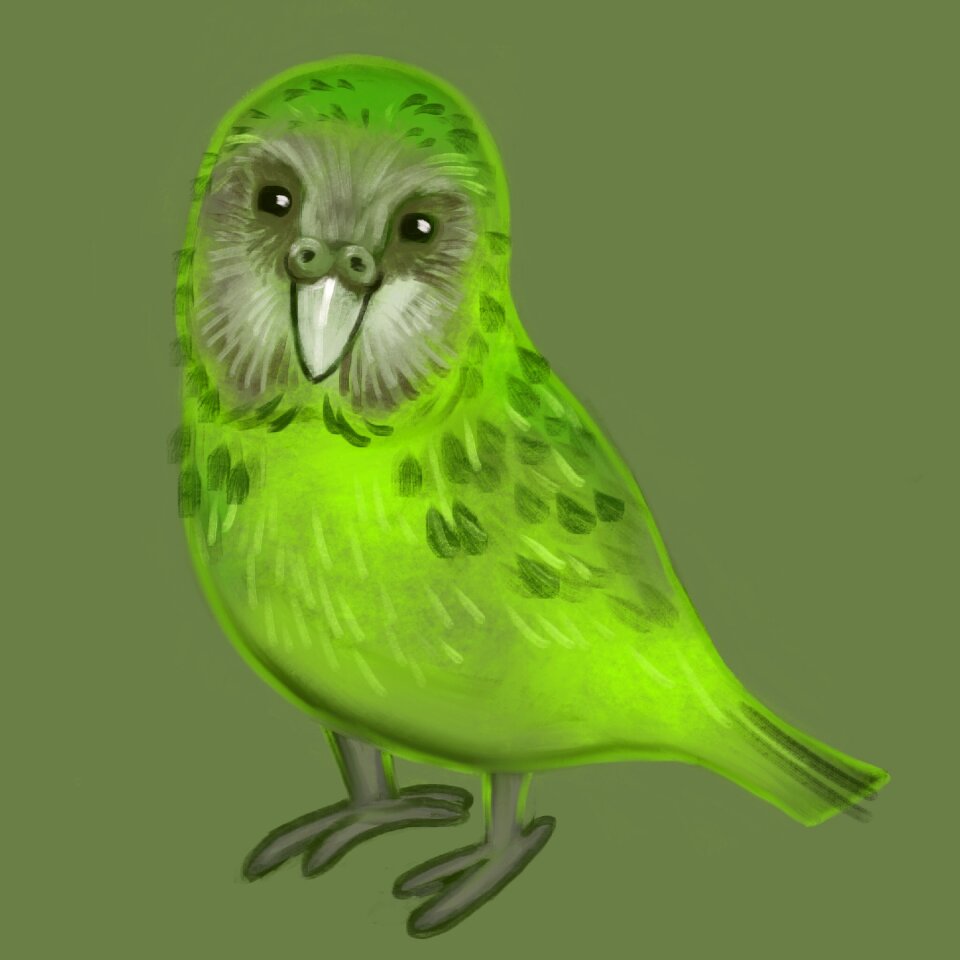 Drawing painting green