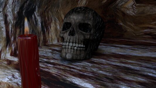 Skull skull and crossbones caves portal